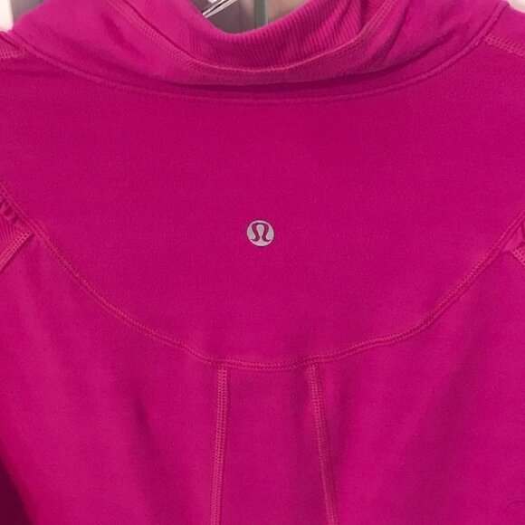 Lululemon fuchsia 1/4 zip athletic long sleeve, 6 - Picture 10 of 11
